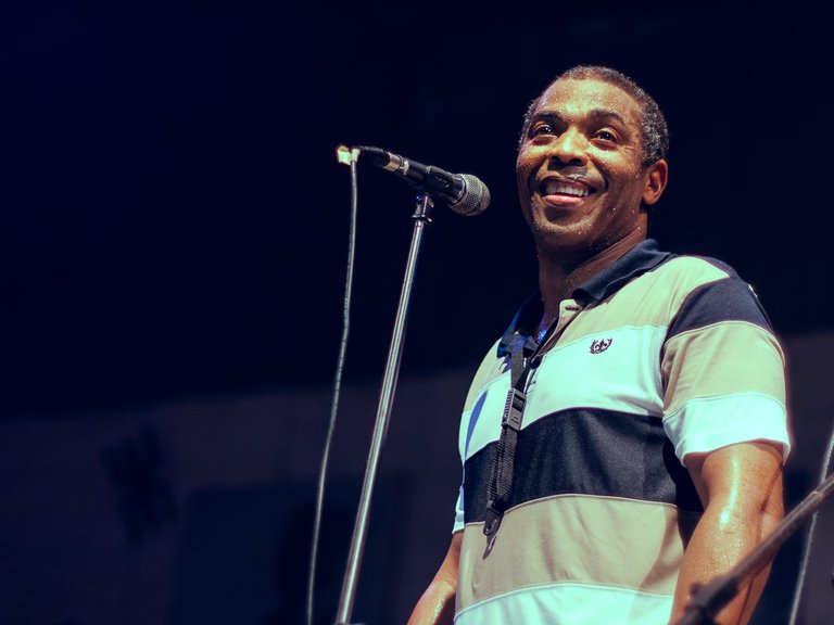 Femi Kuti smiles